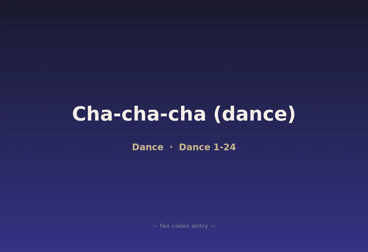 Cha-cha-cha (dance)