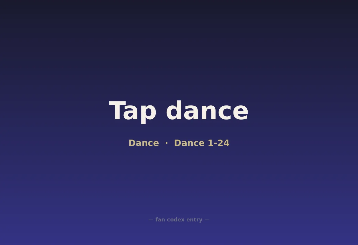Tap dance