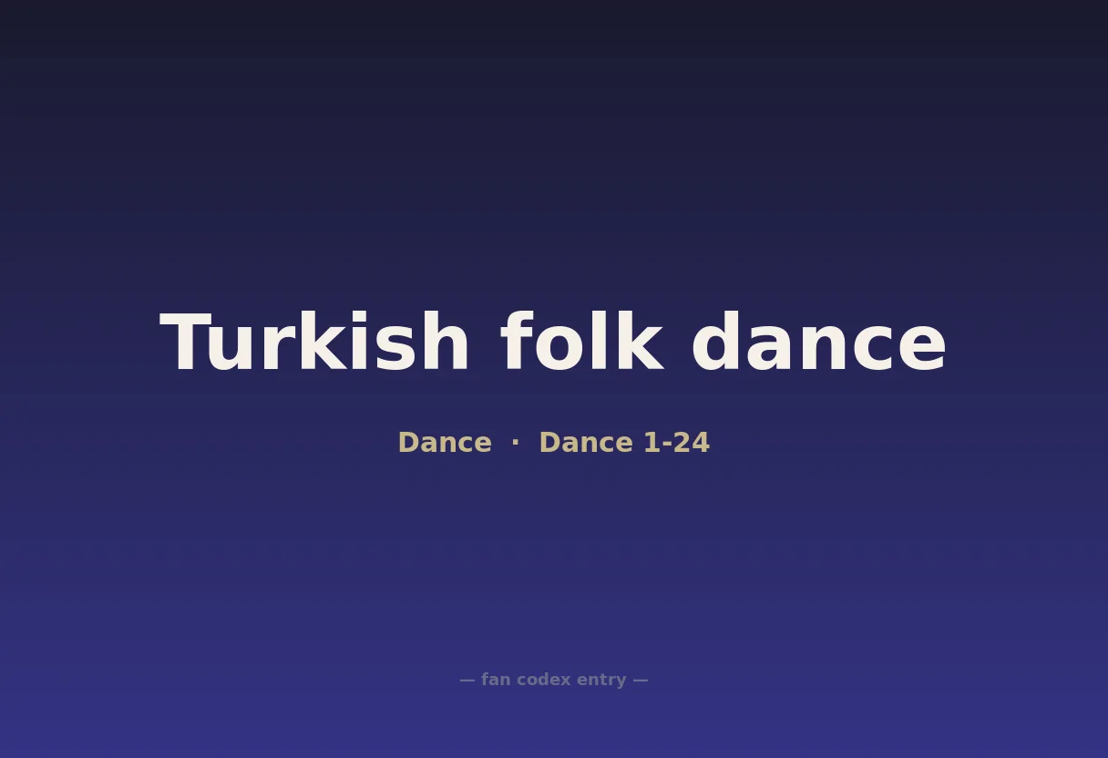 Turkish folk dance